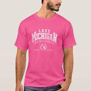 Lake Michigan Unsalted & Shark Free MI  Michigan T-Shirt
