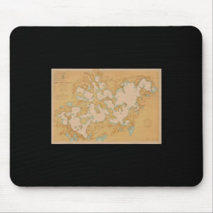 Lake Minnetonka Map T Shirt Mouse Pad