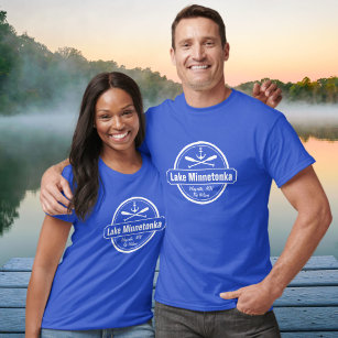 Lake Minnetonka Minnesota anchor town and name T-Shirt