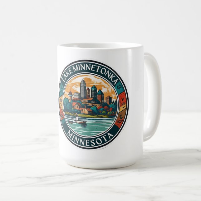 Lake Minnetonka, Minnesota fishing and boating  Coffee Mug (Front Right)