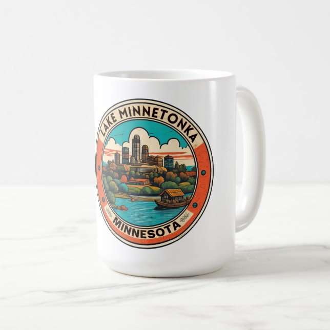 Lake Minnetonka, Minnesota fishing and boating  Coffee Mug (Front Right)