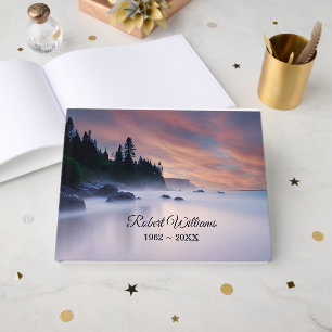 Lake Mist for Memorial Service Guest Book