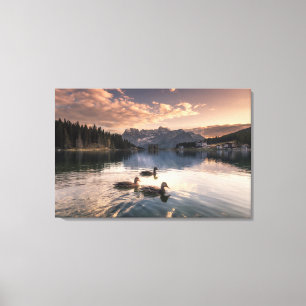 Lake Misurina Dolomites, Italy Canvas Print