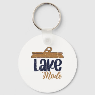 Lake Mode Camping Camper Lake Life Summer Vacation Key Ring