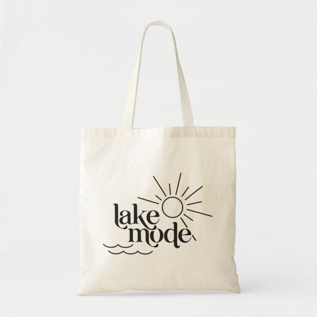 Lake Mode Summer Sun Tote Bag (Front)