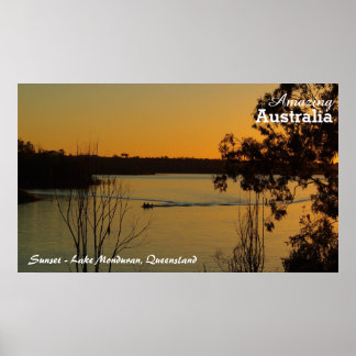 Lake Monduran sunset poster