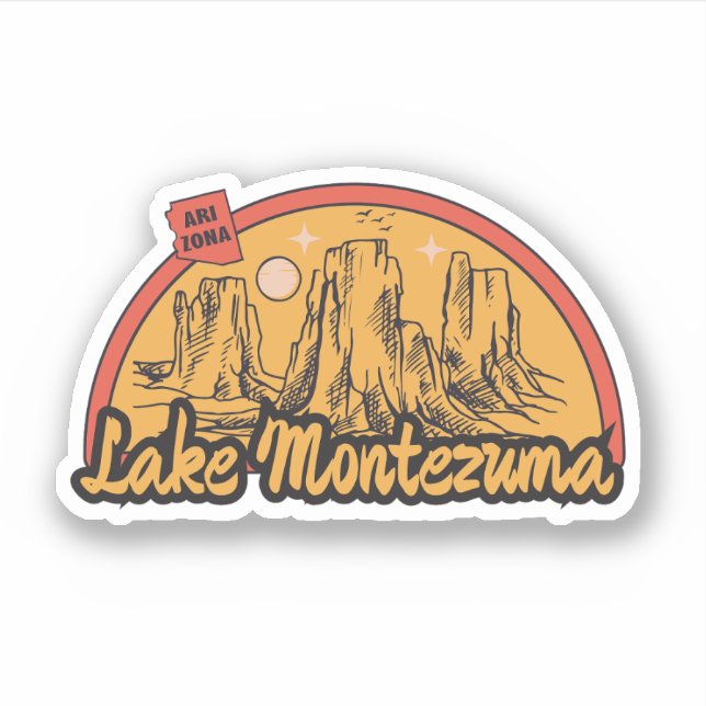 Lake Montezuma, Arizona  Sticker (Front)