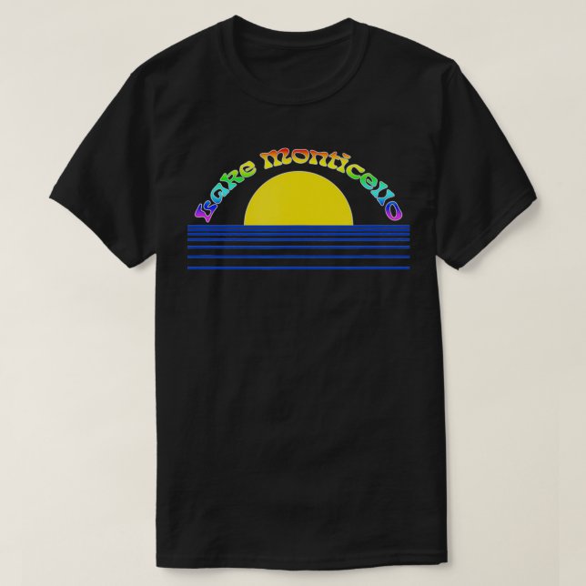 Lake Monticello Rainbow  T-Shirt (Design Front)