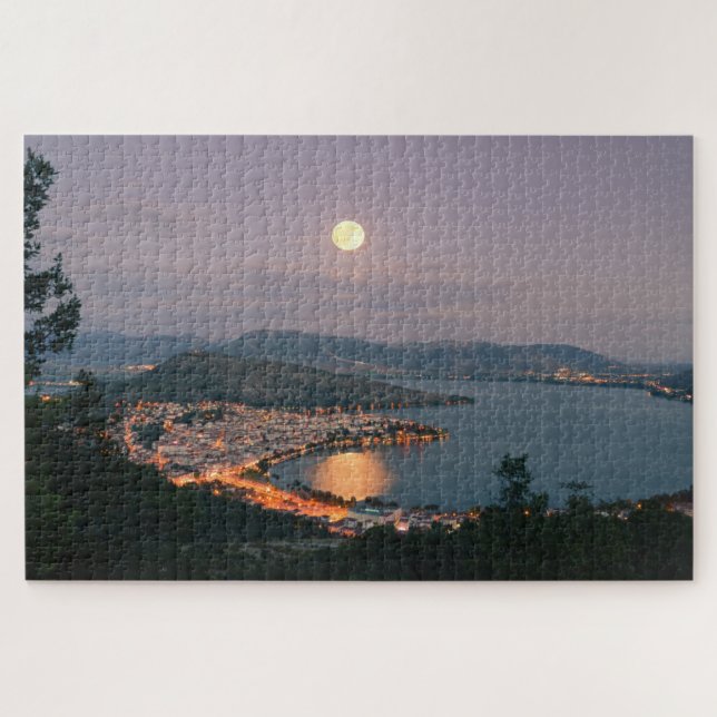 Lake Moon Kastoria Greece Jigsaw Puzzle (Horizontal)
