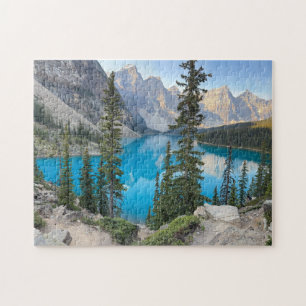 Lake Moraine in Banff Canada Jigsaw Puzzle