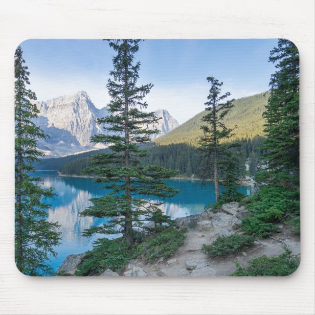 Lake Moraine in Banff Canada Mouse Pad (Front)