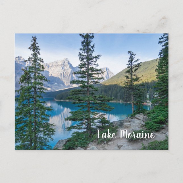 Lake Moraine in Banff Canada Postcard (Front)