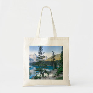Lake Moraine in Banff Canada Tote Bag