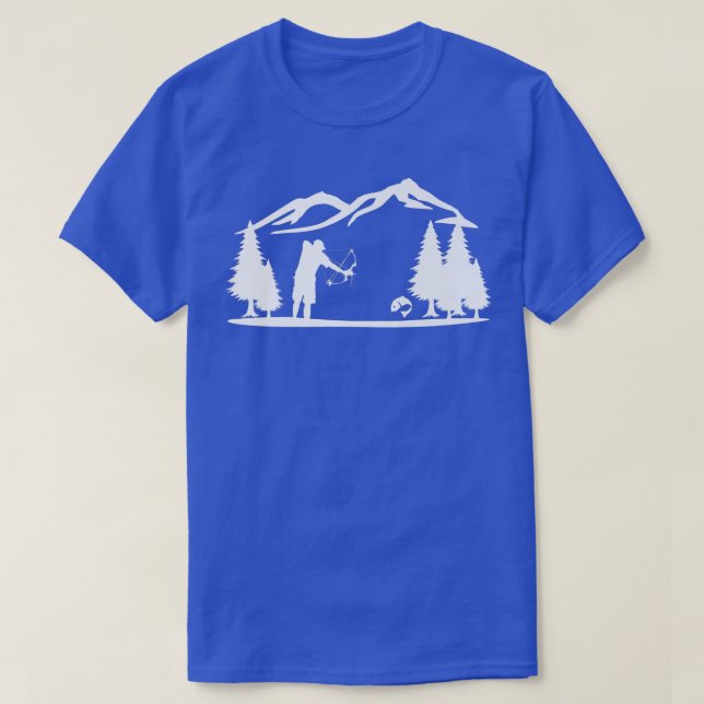 Lake Mountain Bowfishing Bowfisherman Bow Fishing  T-Shirt (Design Front)