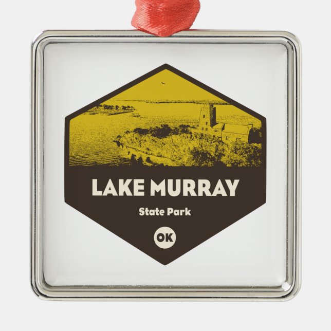 Lake Murray State Park Oklahoma Metal Tree Decoration (Front)