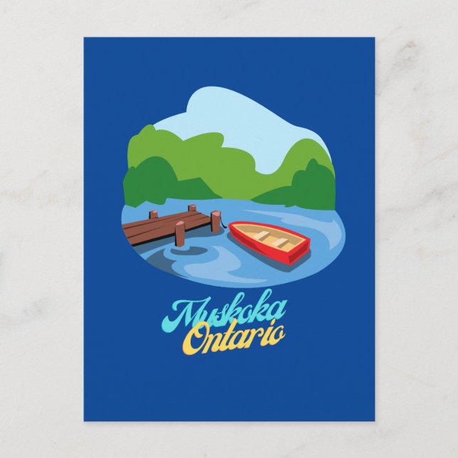 Lake Muskoka Ontario Canada Postcard (Front)