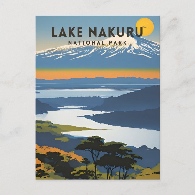 Lake Nakuru National Park Traditional Travel Postcard (Front)