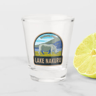 Lake Nakuru National Park White Rhinoceros Travel Shot Glass