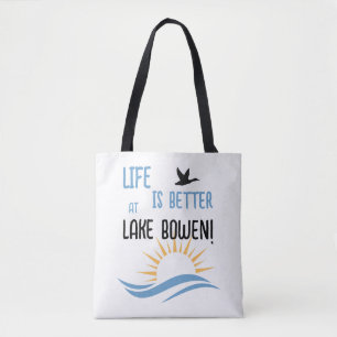 Lake Name Personalised Two-sided Tote Bag