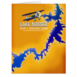 Lake Nasser Egypt and Sudan Map