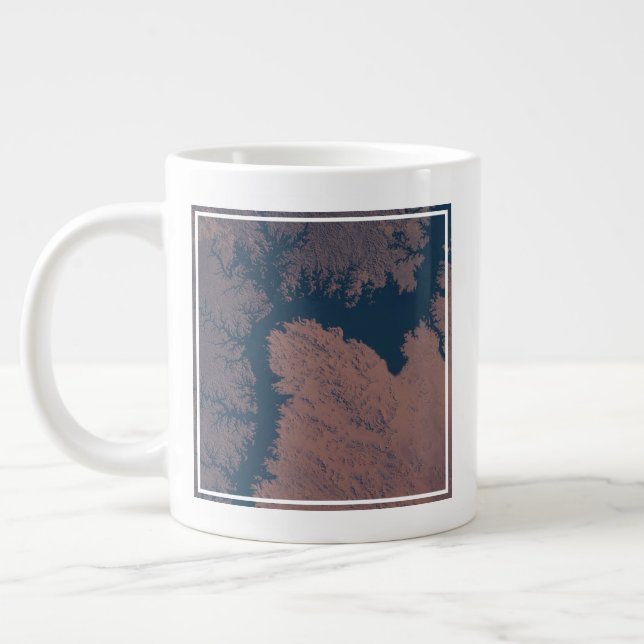 Lake Nasser Large Coffee Mug (Left)