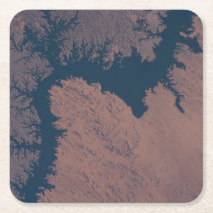 Lake Nasser Square Paper Coaster