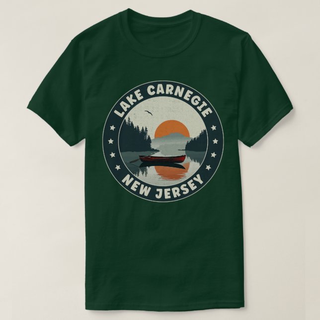 Lake negie New Jersey Sunset T-Shirt (Design Front)