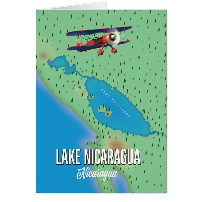 Lake Nicaragua,Nicaragua map (Front)