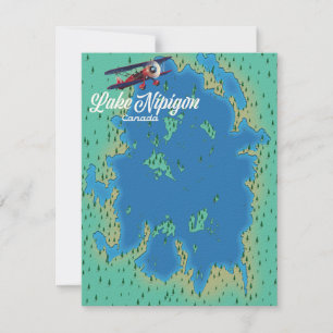 Lake Nipigon Canada map