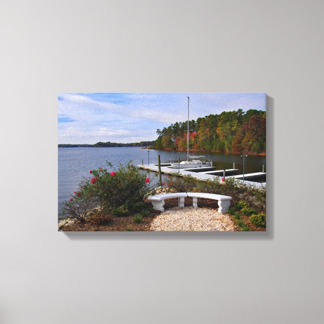 Lake Norman in Autumn Canvas Print (Front)