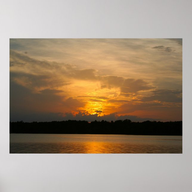Lake Norman, NC Sunset Poster (Front)