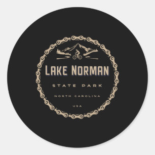 Lake Norman State Park North Carolina Mountain Bik Classic Round Sticker