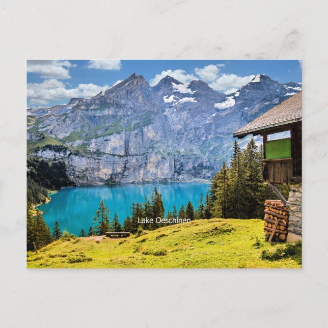 Lake Oeschinen, Switzerland Postcard (Front)