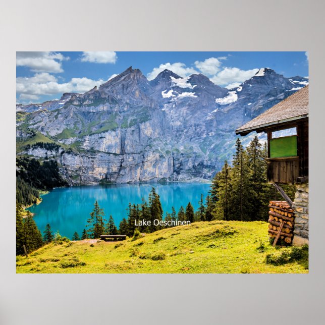 Lake Oeschinen, Switzerland Poster (Front)