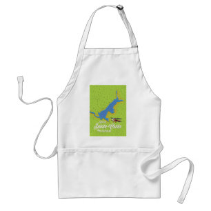 Lake of Sainte-Croix France Travel map Standard Apron