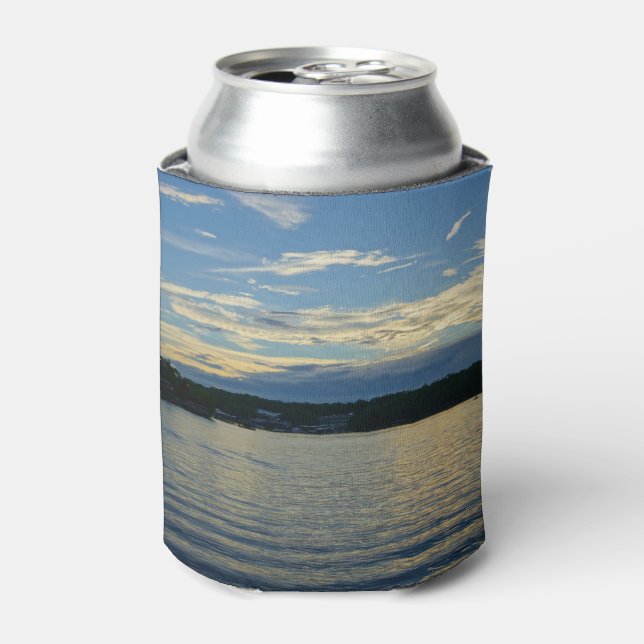 Lake Of The Ozarks Blue Sunset Can Cooler (Can Front)