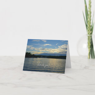 Lake Of The Ozarks Blue Sunset Thank You Card