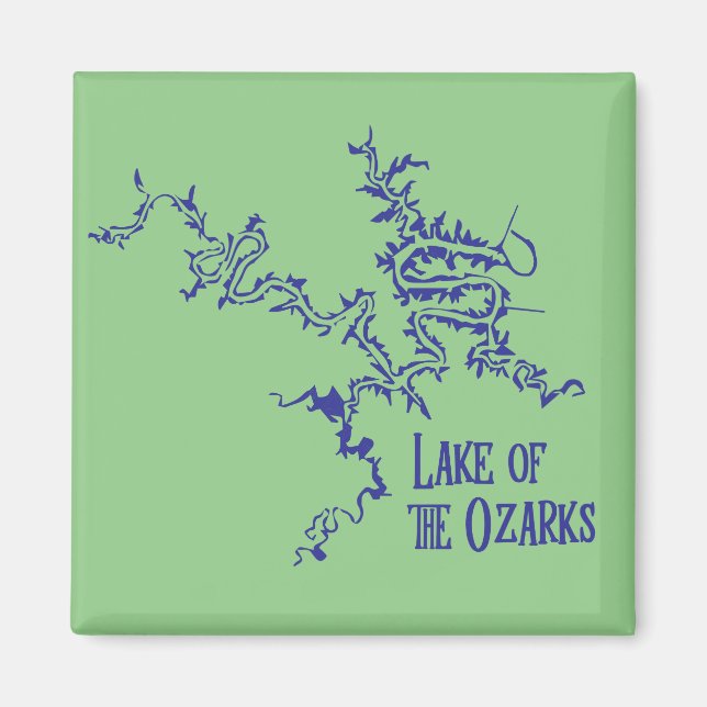 Lake of the Ozarks Map Magnet (Front)