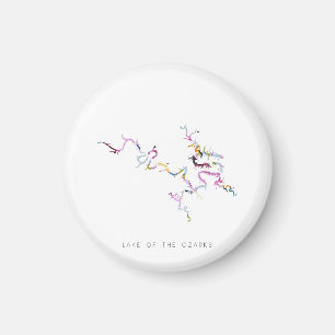 Lake of the Ozarks Minimalist Silhouette Magnet