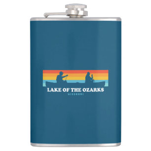 Lake Of The Ozarks Missouri Canoe Hip Flask