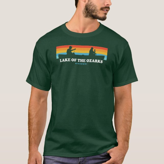 Lake Of The Ozarks Missouri Canoe T-Shirt (Front)
