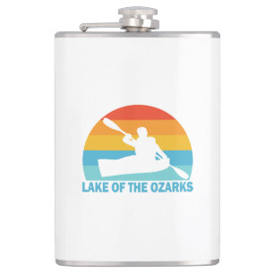 Lake Of The Ozarks Missouri Kayak Hip Flask