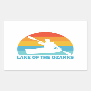 Lake Of The Ozarks Missouri Kayak Rectangular Sticker