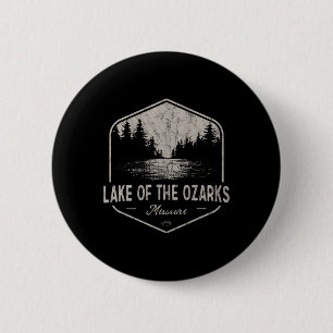 Lake Of The Ozarks Missouri Outdoors Vintage 6 Cm Round Badge
