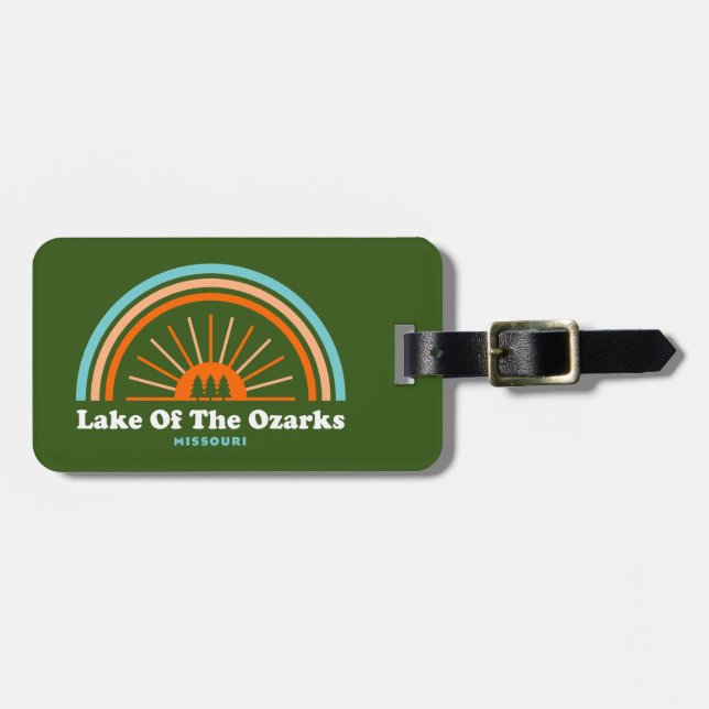 Lake Of The Ozarks Missouri Rainbow Luggage Tag (Front Horizontal)