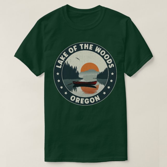 Lake of the Woods Oregon Sunset T-Shirt (Design Front)