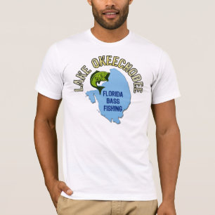 Lake Okeechobee, Florida Bass Fishing T-Shirt