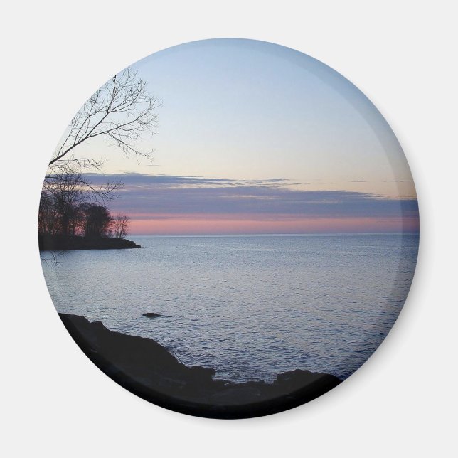 Lake Ontario at daybreak Magnet (Front)