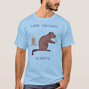 Lake Ontario Beaver Custom Text T-Shirt