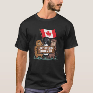 Lake Ontario Forever Animals Flag Funny Anti Lake T-Shirt